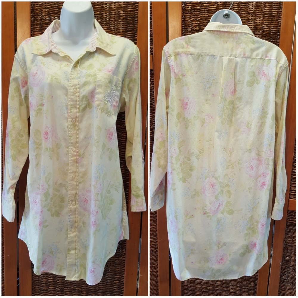 Ralph Lauren Floral Print Shirt Dress
